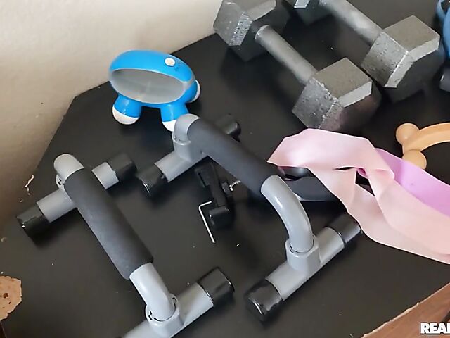 A vibrator and a cock for beautiful brunette Aubree Valentine