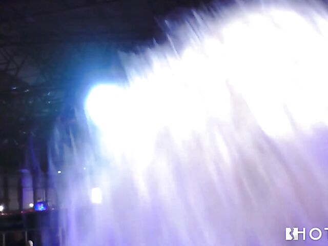 Really hot group stripper stage show at Eros Porto