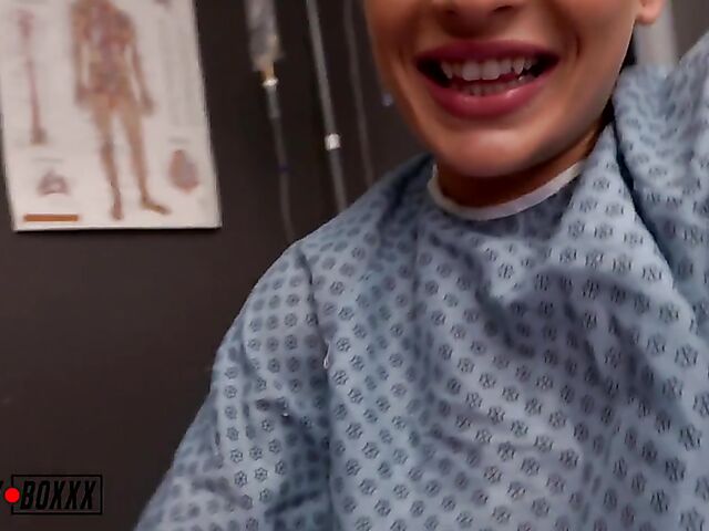 Quick hospital sex POV with Sloan Harper