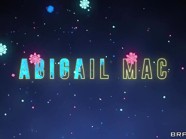 Group sex on the king size bed with Abigail Mac and Luna Star