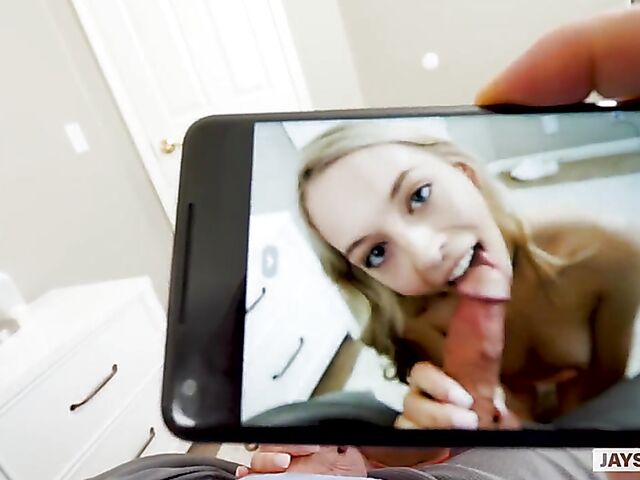 Lily Larimar - Young blonde teen point-of-view fuck with her stepbrother