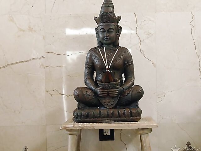 Interracial nuru massage fuck with cute ebony Adriana Maya