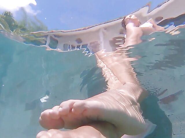 Underwater pussy in an erotic Met Art video with Mango A