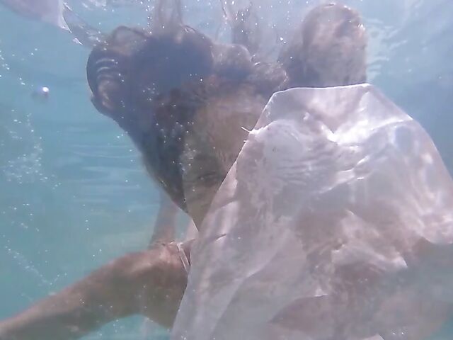 Underwater pussy in an erotic Met Art video with Mango A