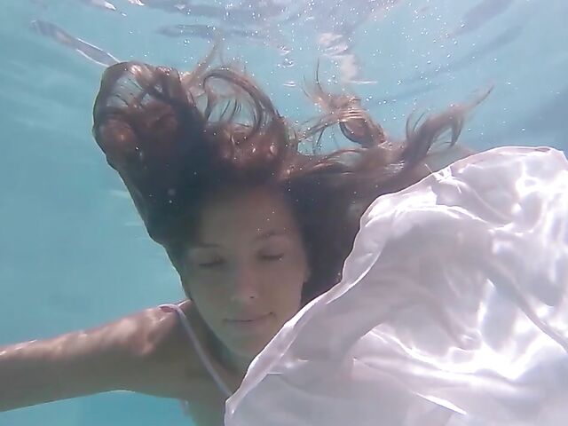 Underwater pussy in an erotic Met Art video with Mango A