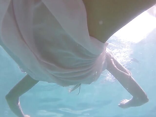 Underwater pussy in an erotic Met Art video with Mango A