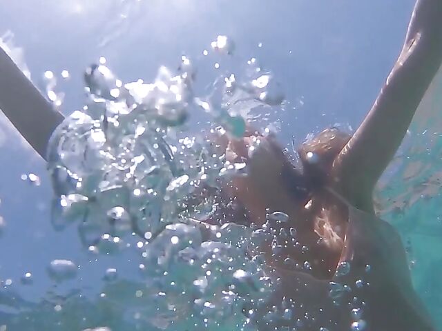 Underwater pussy in an erotic Met Art video with Mango A