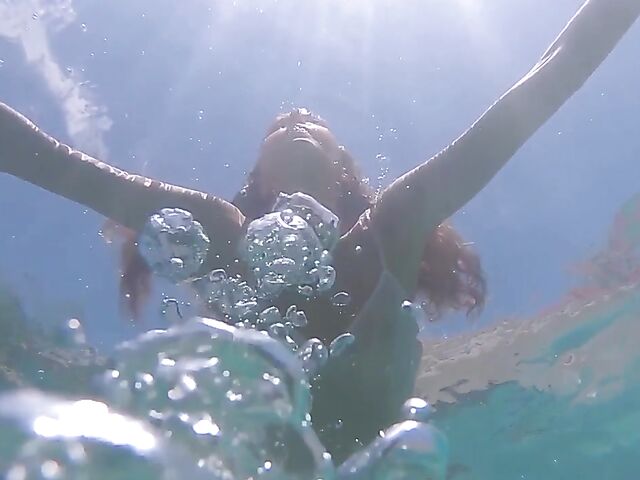 Underwater pussy in an erotic Met Art video with Mango A