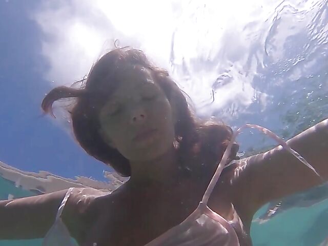 Underwater pussy in an erotic Met Art video with Mango A