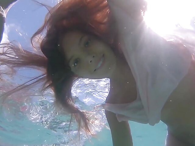 Underwater pussy in an erotic Met Art video with Mango A