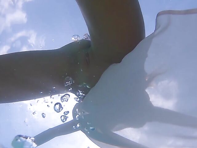 Underwater pussy in an erotic Met Art video with Mango A