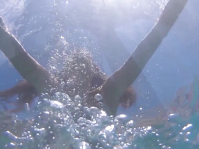 Underwater pussy in an erotic Met Art video with Mango A