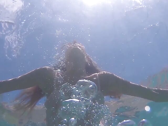 Underwater pussy in an erotic Met Art video with Mango A