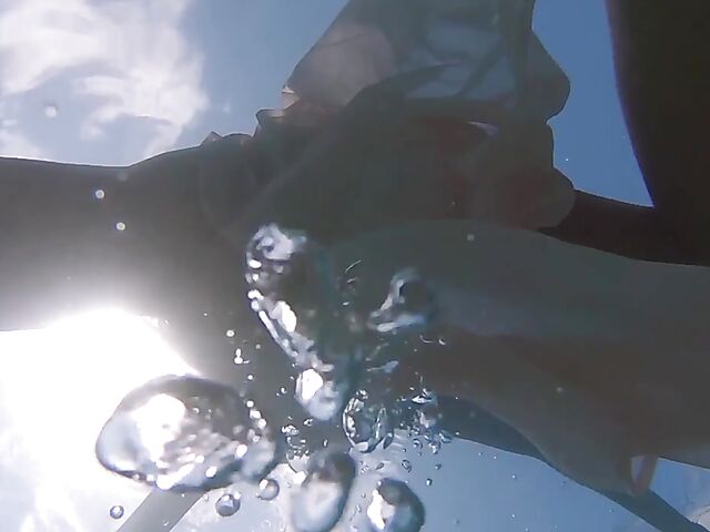 Underwater pussy in an erotic Met Art video with Mango A