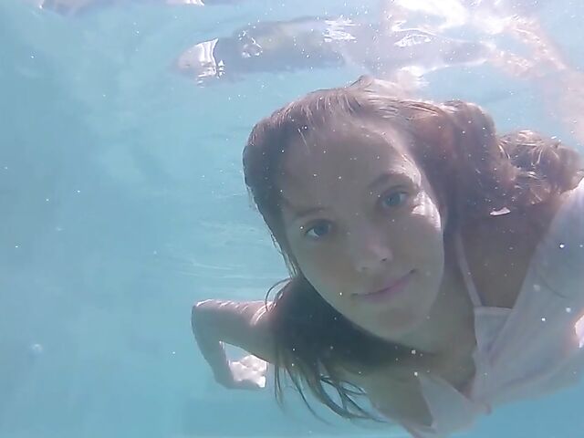 Underwater pussy in an erotic Met Art video with Mango A