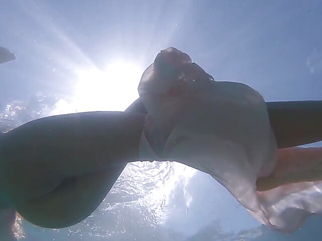 Underwater pussy in an erotic Met Art video with Mango A