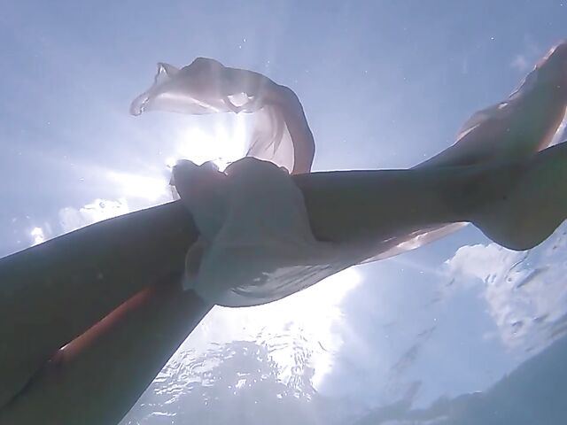 Underwater pussy in an erotic Met Art video with Mango A