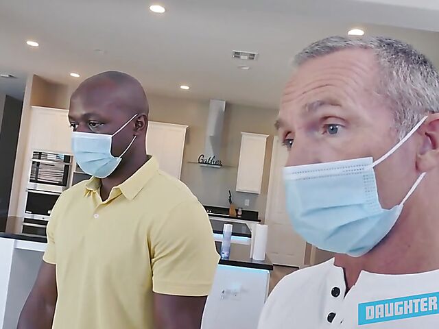 Interracial foursome in lockdown with sexy stepdaughters Alona Bloom and Sera Ryder