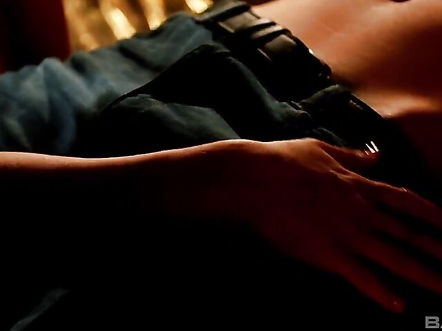 Erotic sex with Blue Angel making love in the dark