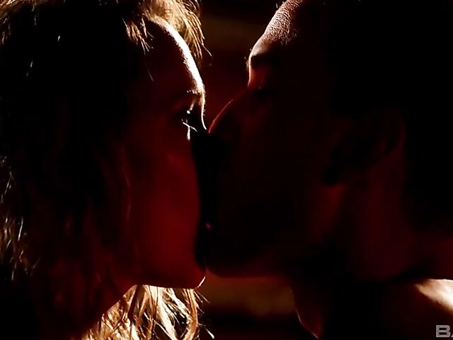 Erotic sex with Blue Angel making love in the dark