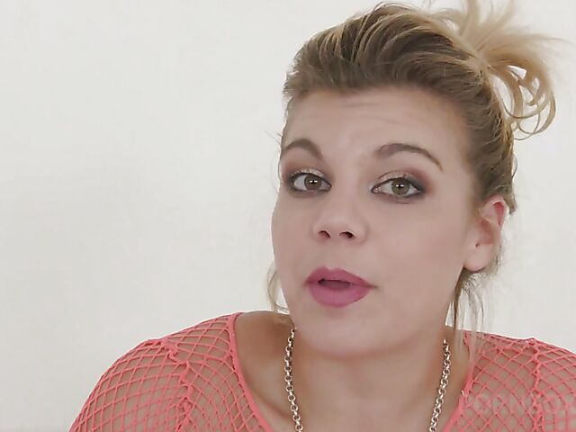 Clementine Marceau's interview and anal tryout with a big black cock