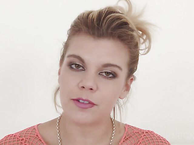 Clementine Marceau's interview and anal tryout with a big black cock