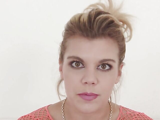 Clementine Marceau's interview and anal tryout with a big black cock