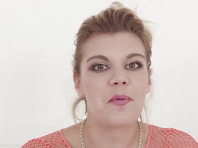 Clementine Marceau's interview and anal tryout with a big black cock