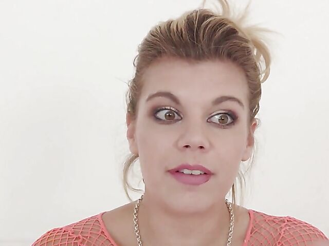 Clementine Marceau's interview and anal tryout with a big black cock