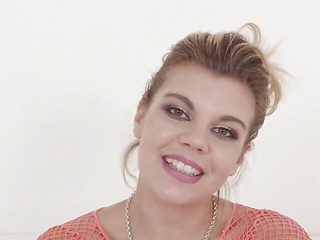 Clementine Marceau's interview and anal tryout with a big black cock