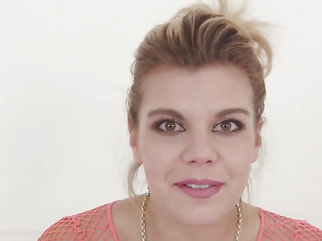 Clementine Marceau's interview and anal tryout with a big black cock