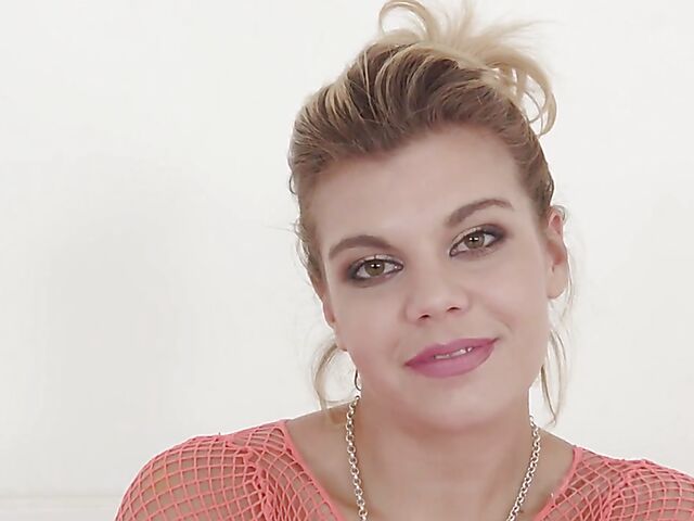 Clementine Marceau's interview and anal tryout with a big black cock