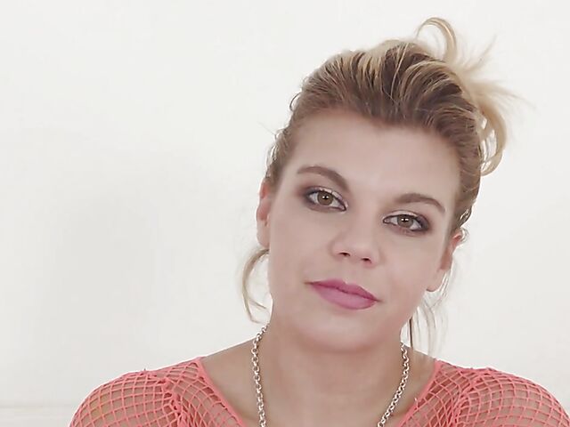 Clementine Marceau's interview and anal tryout with a big black cock