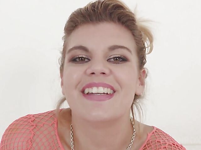 Clementine Marceau's interview and anal tryout with a big black cock