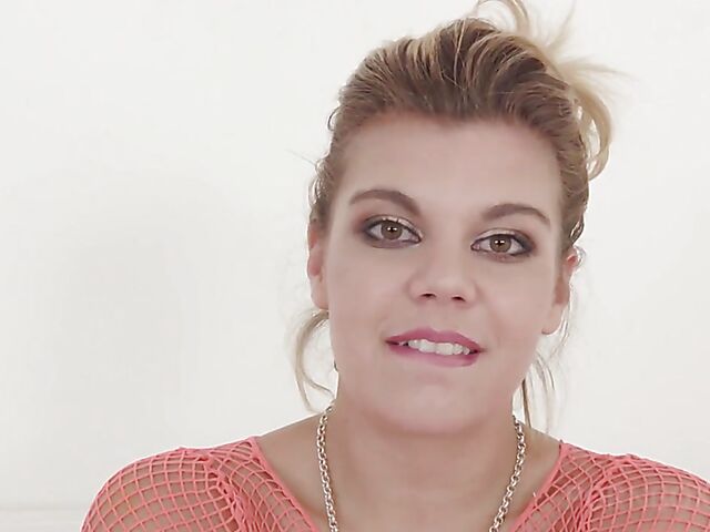 Clementine Marceau's interview and anal tryout with a big black cock