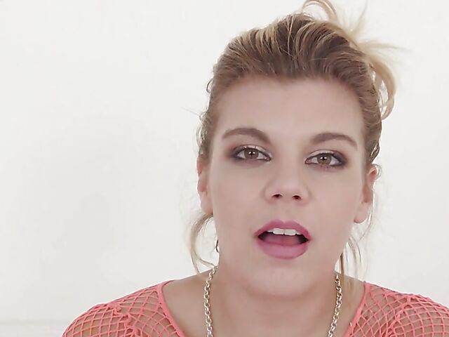 Clementine Marceau's interview and anal tryout with a big black cock