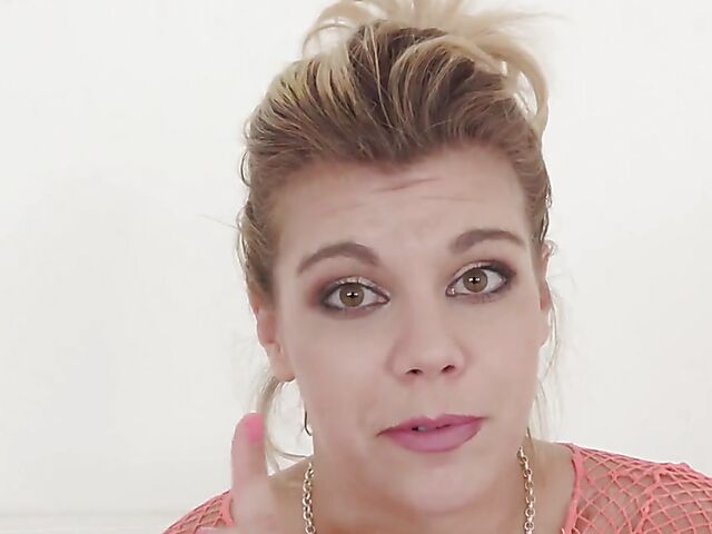 Clementine Marceau's interview and anal tryout with a big black cock