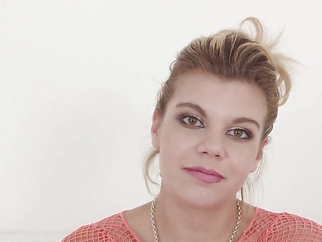 Clementine Marceau's interview and anal tryout with a big black cock