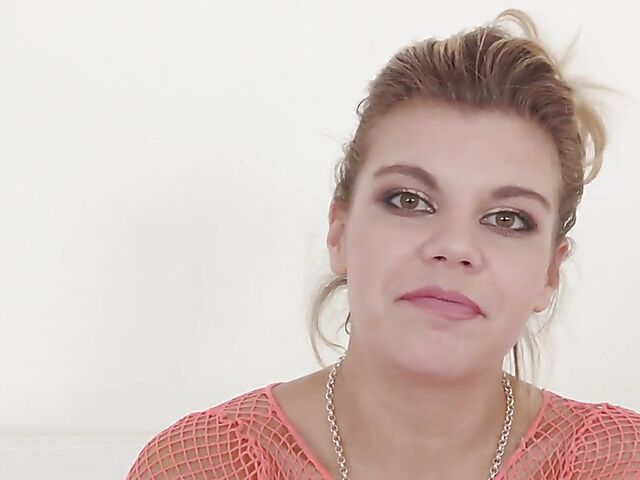 Clementine Marceau's interview and anal tryout with a big black cock