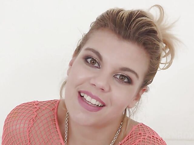 Clementine Marceau's interview and anal tryout with a big black cock