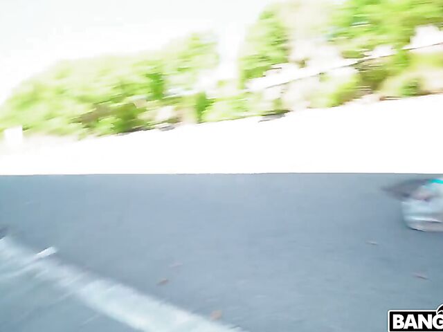 Public anal sex and blowjob with naughty Misha Maver