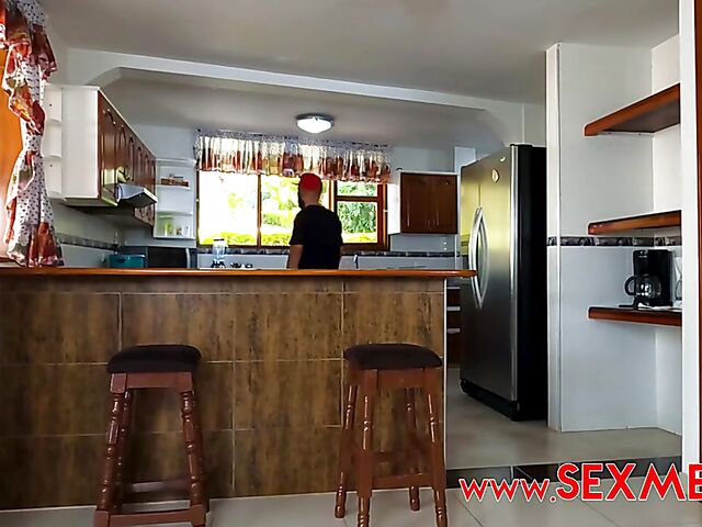 Kitchen sex with hungry Mexican girl Michel Chika