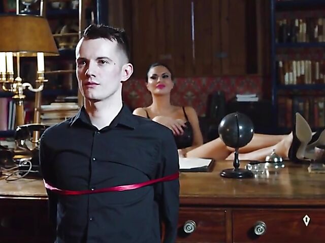 Kinky femdom threesome with Misha Cross and Jasmine Jae