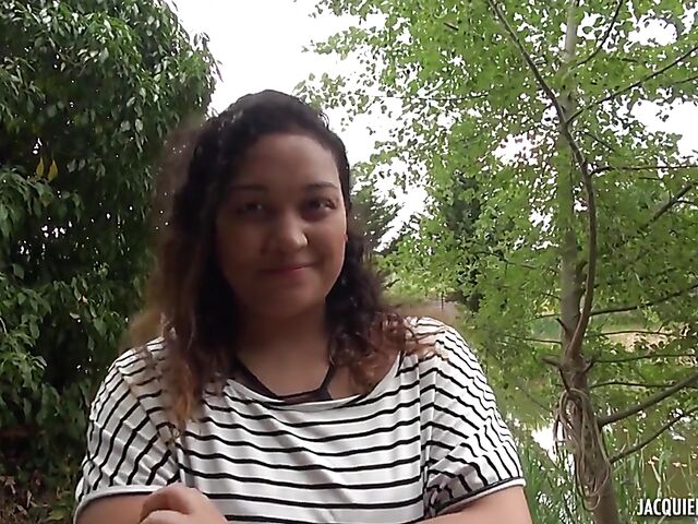 Wild outdoor DP in the open air with chubby village slut Natacha