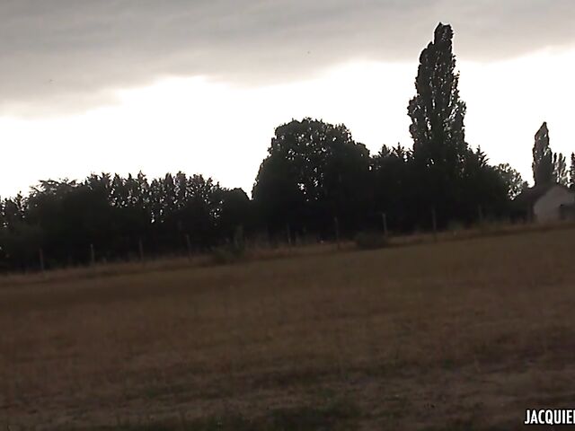 Wild outdoor DP in the open air with chubby village slut Natacha