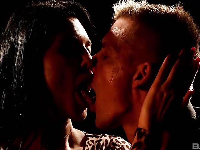 Erotic sensual sex with dark-haired MILF Ania Kinski