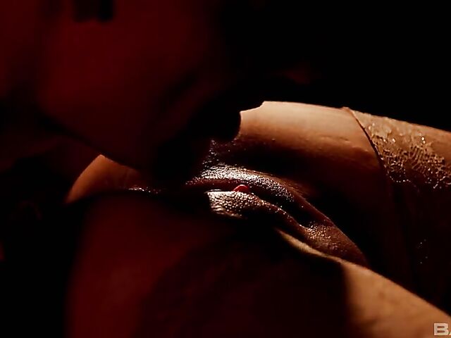 Erotic sensual sex with dark-haired MILF Ania Kinski