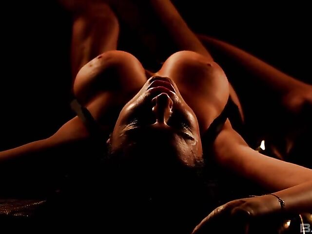 Erotic sensual sex with dark-haired MILF Ania Kinski