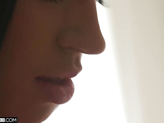 Cuckold husband watching his sexy young wife Alex Coal fuck