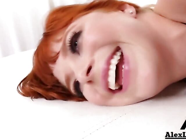 Redhead pornstar in black lingerie Penny Pax gets screwed by Alex Legend